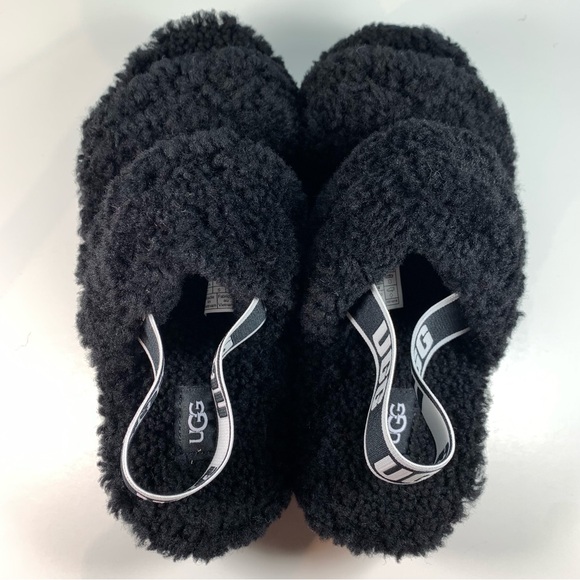 UGG Oh Fluffita Black Slide NWOB - Picture 3 of 5